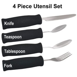 Rehabilitation Advantage Lightweight Utensil Set with Soft Foam Handles