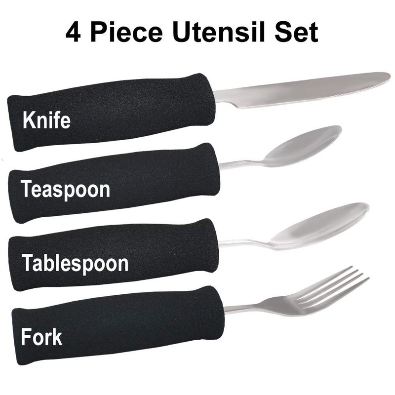 Rehabilitation Advantage Lightweight Utensil Set with Soft Foam Handles