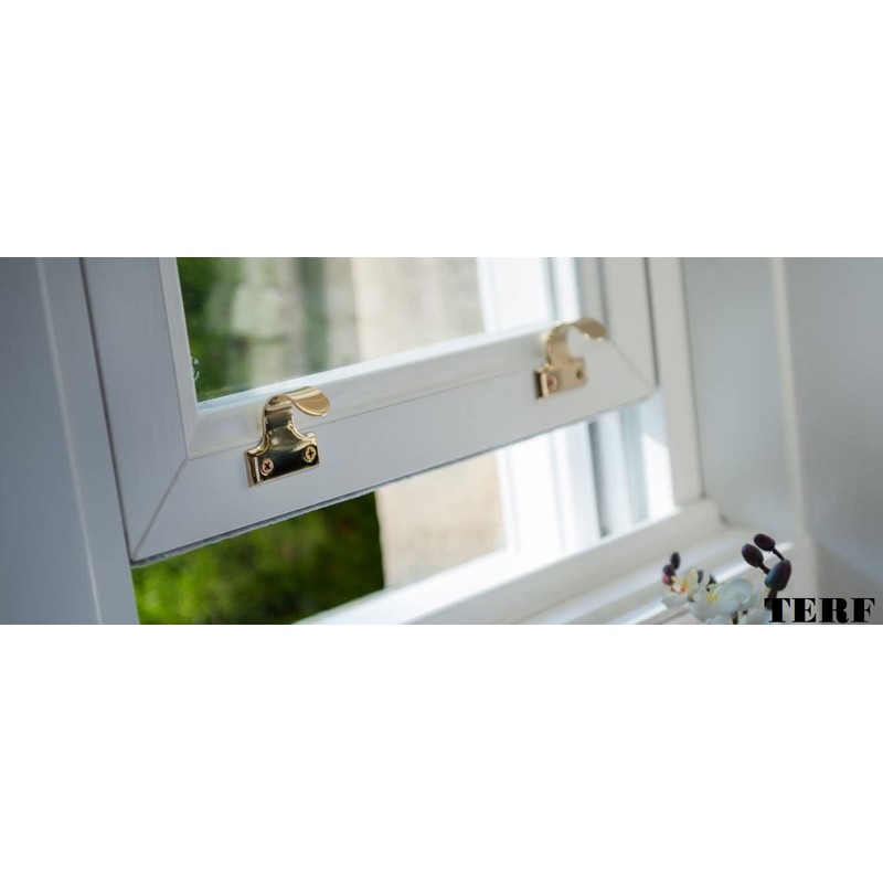 TERF® Traditional Victorian Polished Brass Sash Lift Heavy Duty Sash