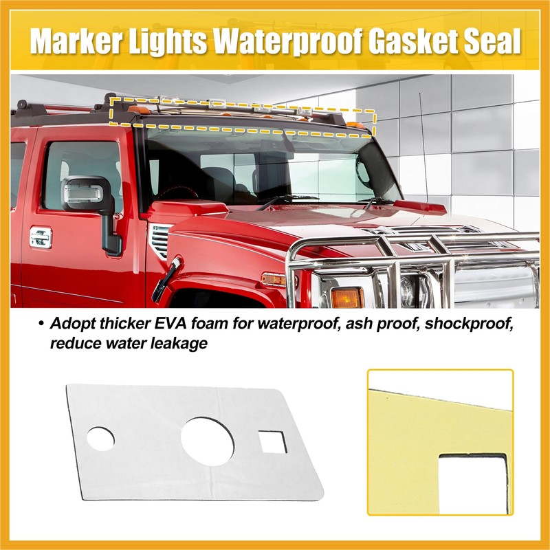 Partuto 1 Set Roof Cab Marker Light Gasket Clearance Running