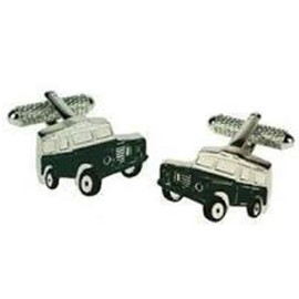 Onyx Art Metallic Landrover Jeep Cufflink's in a gift box - CK562