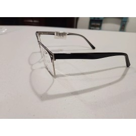 Alberto Romani Frame 20201 56-19-150 Black Silver. Spring Hinge