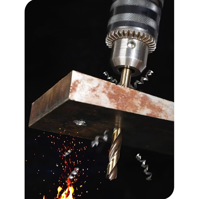 Reduced Shank Twist Drill Bits 14mm, HSS 4341 for Iron/Copper/Stainless