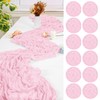 12 Pack Fall Table Runner Light Pink Cheesecloth Table Runner,10FT