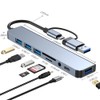 HUB USB C, 8 en 1 Adaptador USB C Multipuerto