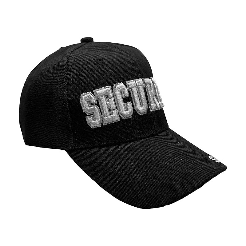 Auhafaly 4 Pack Security Hat Baseball Ball Cap Black Embroidered