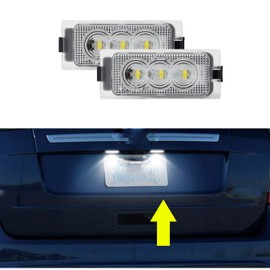 2x LED Number Plate Light for Ford Edge Escape Mercury Car Rear License Plate Light White