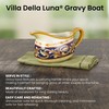Pfaltzgraff Villa Della Luna Italian Scroll Stoneware Large Gravy Boat,