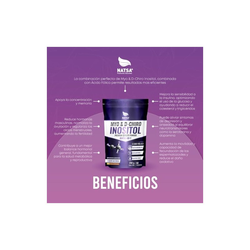 NATSA Myo & D-Chiro Inositol 40:1 250 g