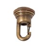 B&P Lamp® Solid Cast Brass Screw Collar Loop with Fast