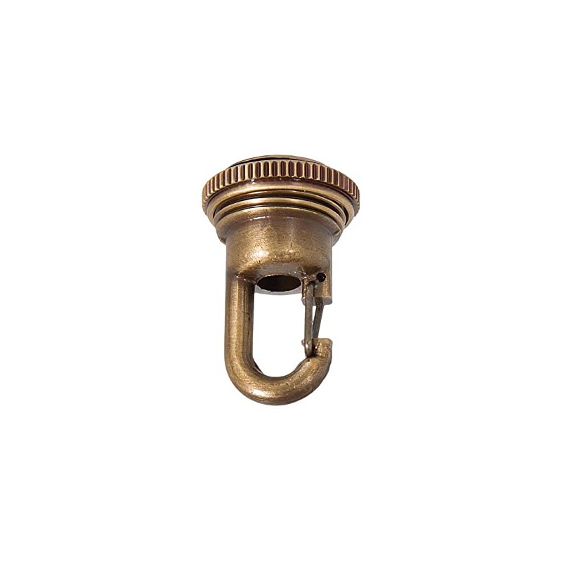 B&P Lamp® Solid Cast Brass Screw Collar Loop with Fast