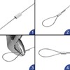 sourcing map 98.4ft (30m)316 Stainless Steel Wire Rope, 5/128" (1mm)