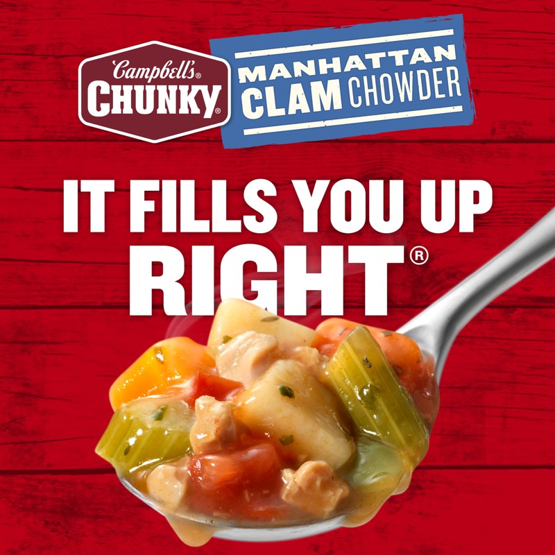 Campbell’s Chunky Soup, Manhattan Clam Chowder, 18.8 oz Can