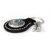 H.N.Z nskh-003a Key Chain Suede Concho Turquoise Native American Keychain