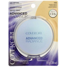 CoverGirl Advanced Radiance Age-Defying Pressed Powder, Creamy Natural [110] 0.39 oz (Pack of 4)