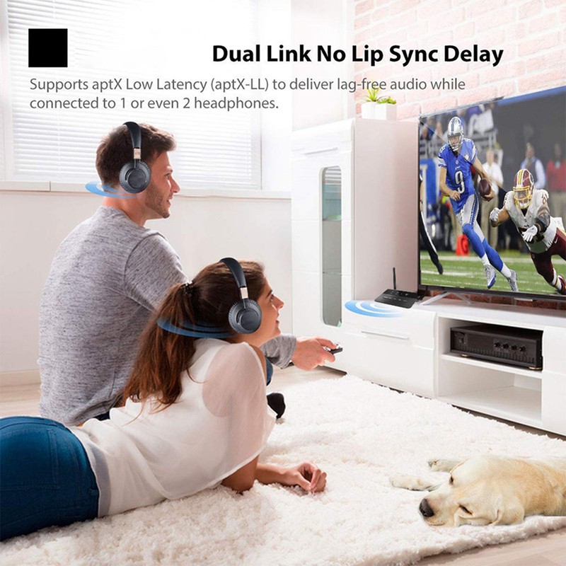 Bluetooth Receiver Transmitter 3.5mm AUX and RCA Port AptX Low
