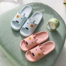 Dog slippers bathroom slippers design slippers non-slip bathroom dog puppy 40-41/green