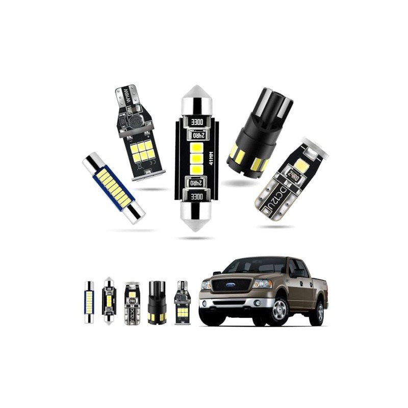 EASY EAGLE LED Interior Car Lights for Ford-F150-2004-2008: 13 Piece