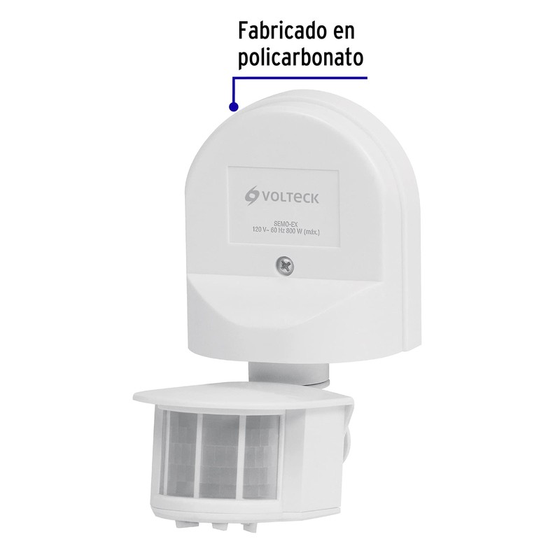 Volteck SEMO-EX, Sensor de movimiento para exterior, línea Classic, Volteck