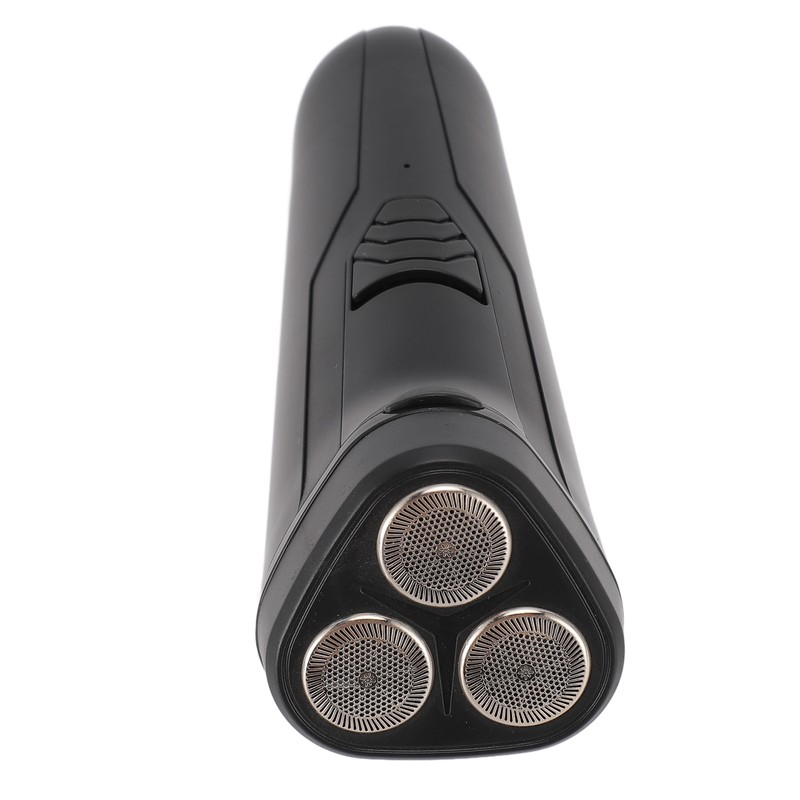 Electric Beard Trimmer 3 Floating Heads Rechargeable Precise Cutting Cordless