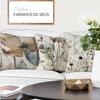 YCOLL Cushion Covers, Set of 4, Linen, Decorative, Geometric Pattern,