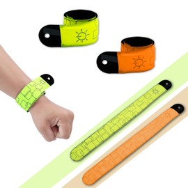 JIVELER LED Armband, Set of 2, Running Light, Wrap, Reflective Band, Walking Light, For Sports, Jogging Light, Night Light, LED Reflector, Bicycle, LED Band, Accident Prevention, Disaster Prevention,