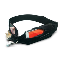 Ultra Sports Waist Pouch, Unisex, Waterproof, Reflector, Black