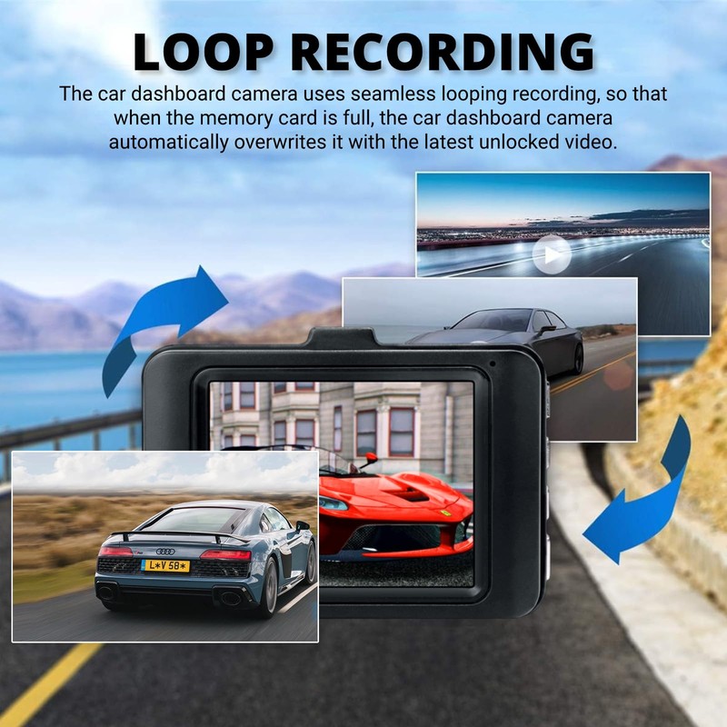 Car DVR Dashcam 1080P Full HD Loop Motion Detection Dashboard