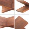 Wood Book Stand for Reading - Book Display Stand, Cook