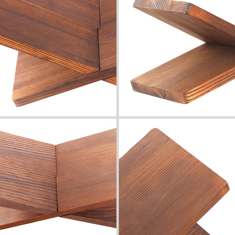 Wood Book Stand for Reading - Book Display Stand, Cook