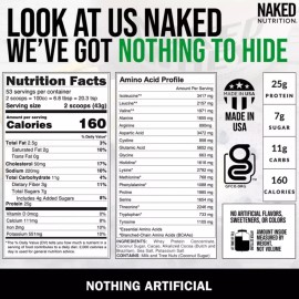 Naked Nutrition DOUBLE CHOCOLATE WHEY PROTEIN POWDER - 5LB - GRASS FED - Non GMO