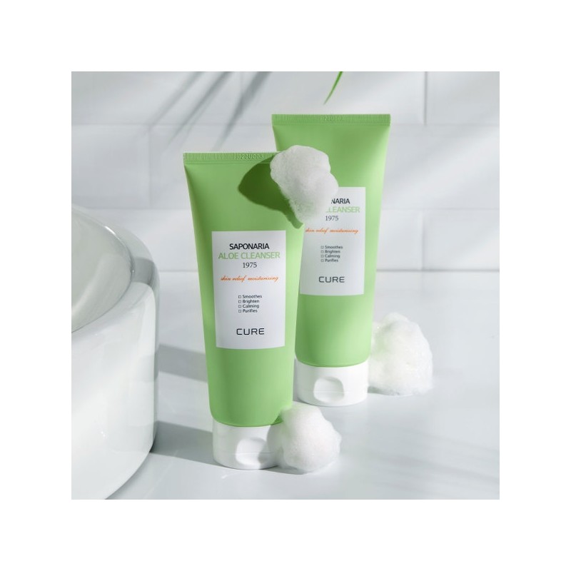 (1+1) Kim Jeong-moon Aloe Cure Saponaria Aloe Cleanser 150g /