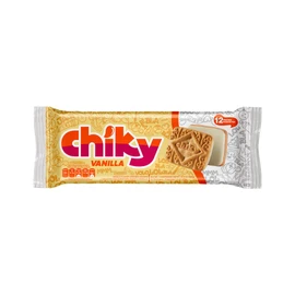 Chiky Vanilla Fudge Cookies, Crunchy & Sweet, Smooth Cream Center, Crispy Texture That Melts In Every Bite, 16.9 Ounces, 1 Box contains 3 Bags, each with 12 Individual Packs