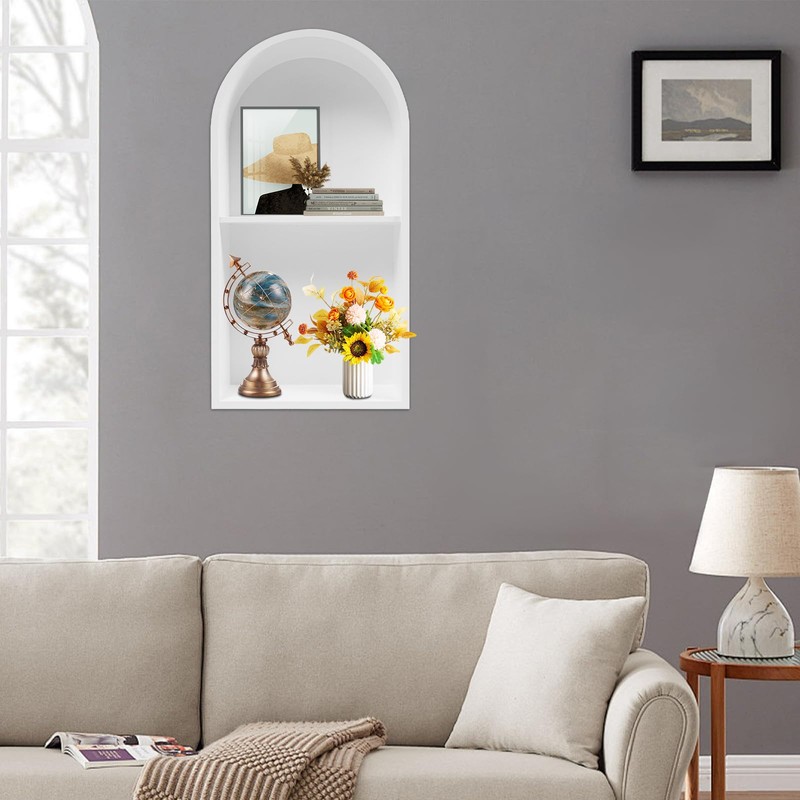 kunghei 304 Stainless Steel Arch Shower Niche 12" X 24",