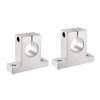 sourcing map Set of 2 rail guide rods for linear