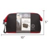 Toiletry Bag Top Frame Red Zip