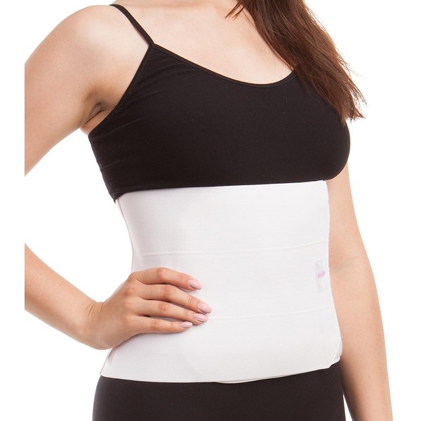 ITA-MED 9” Abdominal Binder for Men & Women - Helps Recover Post-Surgery, Postpartum & Hernia, Made in USA (M)