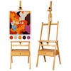DJAR Large Art H-Frame Easel with Storage Drawer and Shelf,