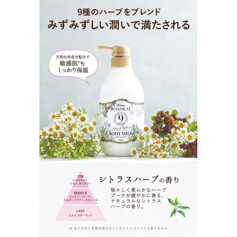Diane BOTANICAL (ダイアン ボタニカル) Body Milk [Citrus Herb Scent] Refill