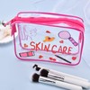 Clear Skincare Travel Pouch for Women Girl Transparent Makeup Bag