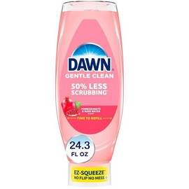 Dawn Gentle Clean EZ-Squeeze Dish Soap, Pomegranate Rose Water 24.3 fl oz