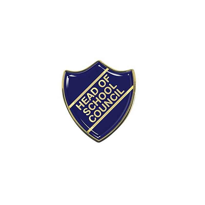Head of School Council Blue Shield Badge