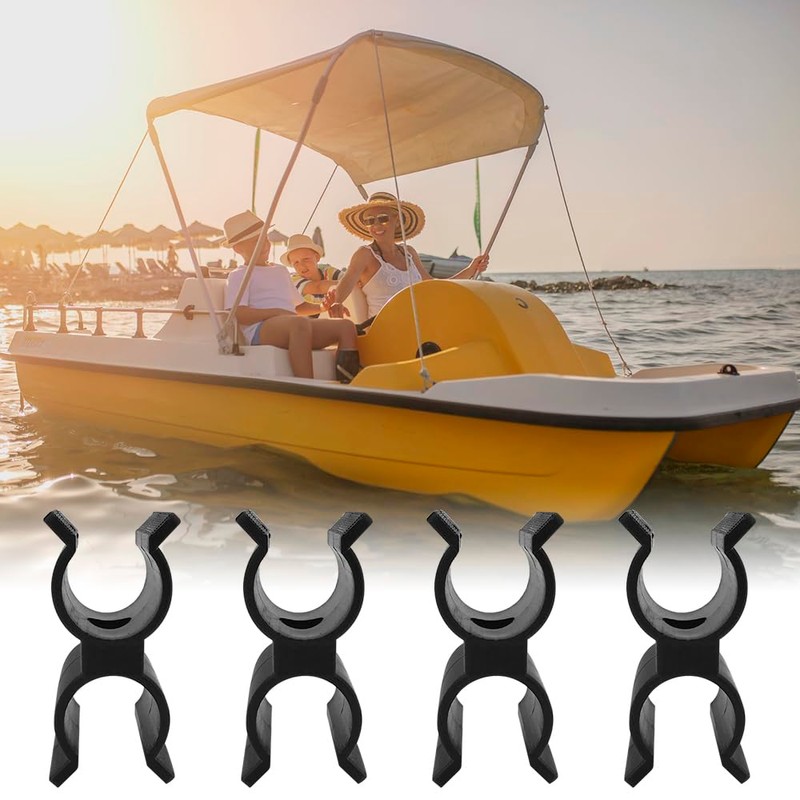 DONGKER 4PCS Boat Top Pole Clips,Nylon Boat Canopy Support Pole