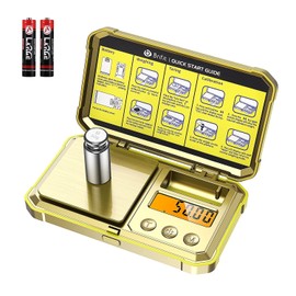 AMIR 200g/0.01g Digital Pocket Scale, Upgraded Mini Gram Scale with Cal Weight, High-Precision Portable Travel Food Scale, Multifunctional Kitchen Scale, Tare Digital Scale with Back-Lit LCD Display