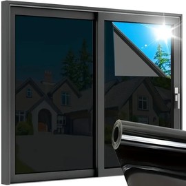 Window Film Window Privacy Film (Blackout, 17.5 x 78.7 Inch)