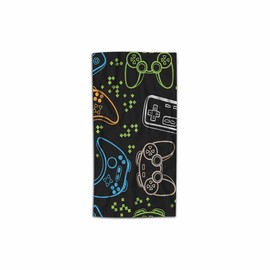 AOYEGO Gaming Cool Print Hand Towel Electronic Gamepad Control Silhouette Bathroom Clearance Lightweight Decorative 30X15 Inch Soft Polyester-Microfiber for Shower Kitchen Home