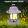 Retro Rechargeable Camping Lantern Infinite Dimming 3 Level Color Temperature
