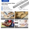 LONTAN 10 Pairs Soft Close Drawer Slides 12 Inch Drawer