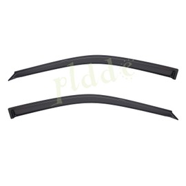 PLDDE 2 pcs For 92-95 Honda Civic 2-Door Coupe/3-Door Hatchback Front+Rear Sun/Rain Guard Outside Mount Window Visors
