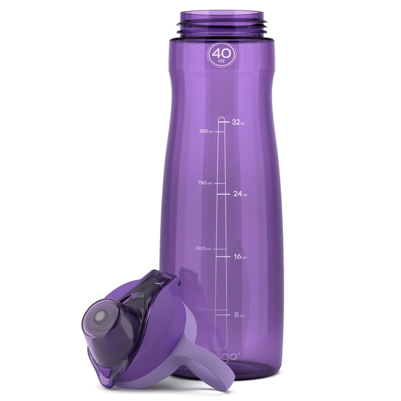 Pogo BPA-Free Tritan Plastic Water Bottle with Chug Lid, 40